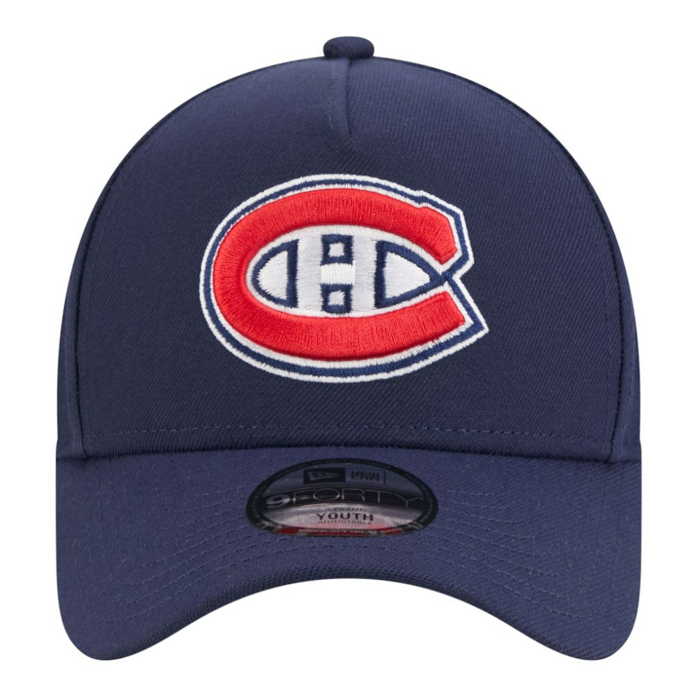 Montreal Canadiens New Era Youth 9FORTY A-Frame Adjustable Hat Sale