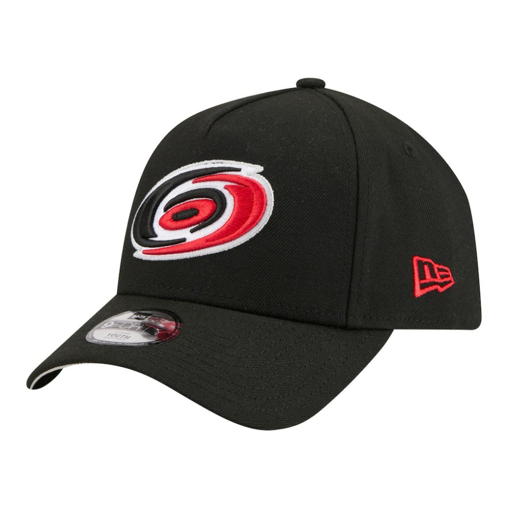 Carolina Hurricanes New Era Youth 9FORTY A-Frame Adjustable Hat For Sale