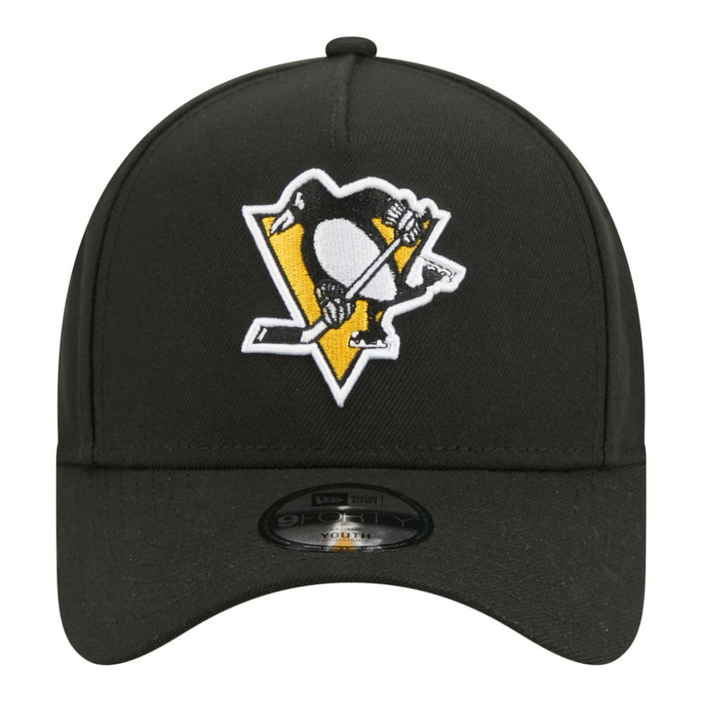 Pittsburgh Penguins New Era Youth 9FORTY A-Frame Adjustable Hat For Sale