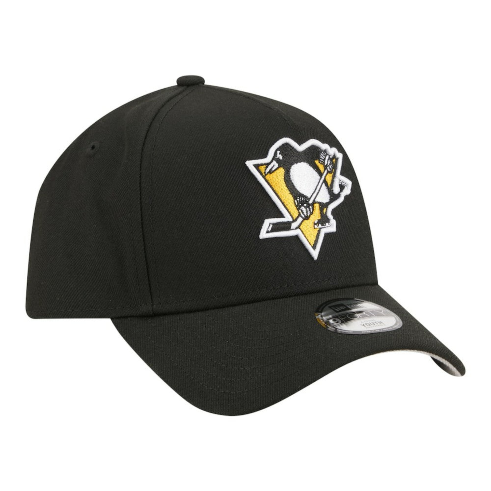 Pittsburgh Penguins New Era Youth 9FORTY A-Frame Adjustable Hat For Sale