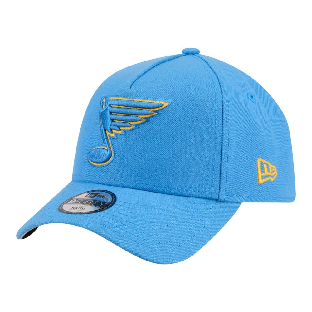 St. Louis Blues New Era Youth 9FORTY A-Frame Adjustable Hat On Sale