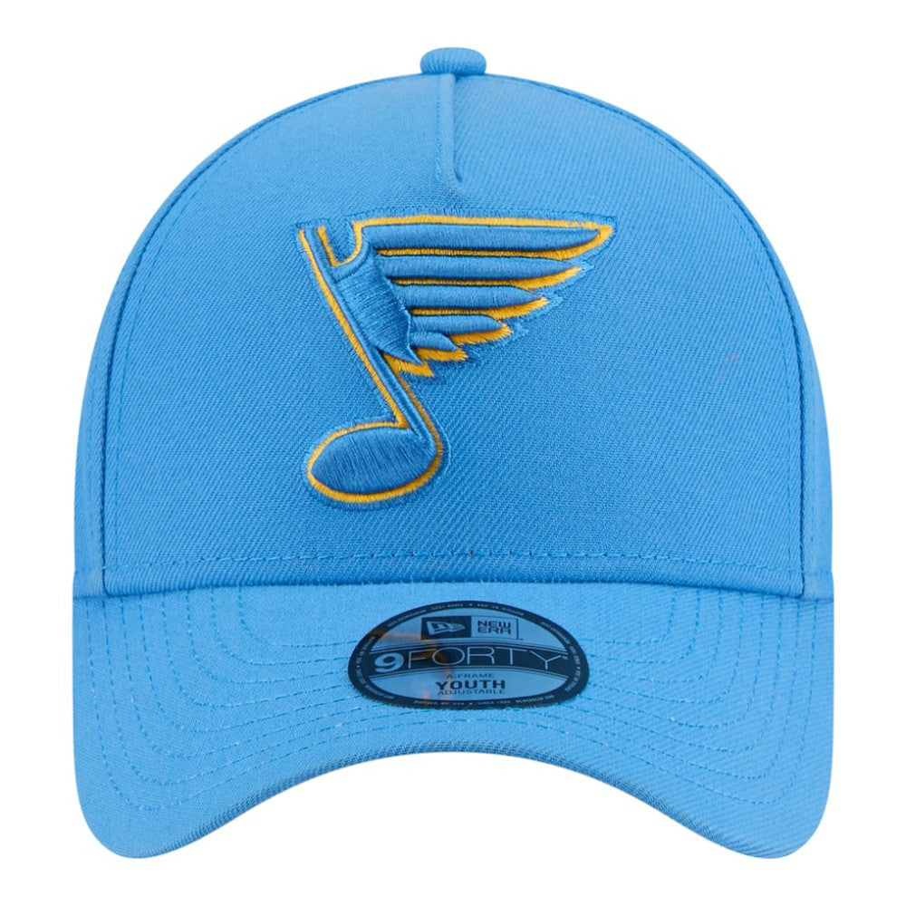 St. Louis Blues New Era Youth 9FORTY A-Frame Adjustable Hat On Sale