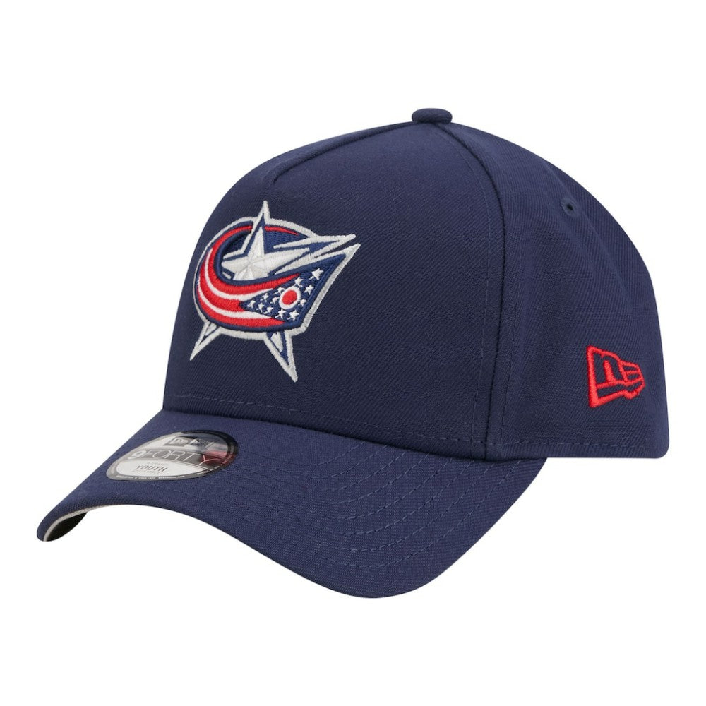 Columbus Blue Jackets New Era Youth 9FORTY A-Frame Adjustable Hat Online