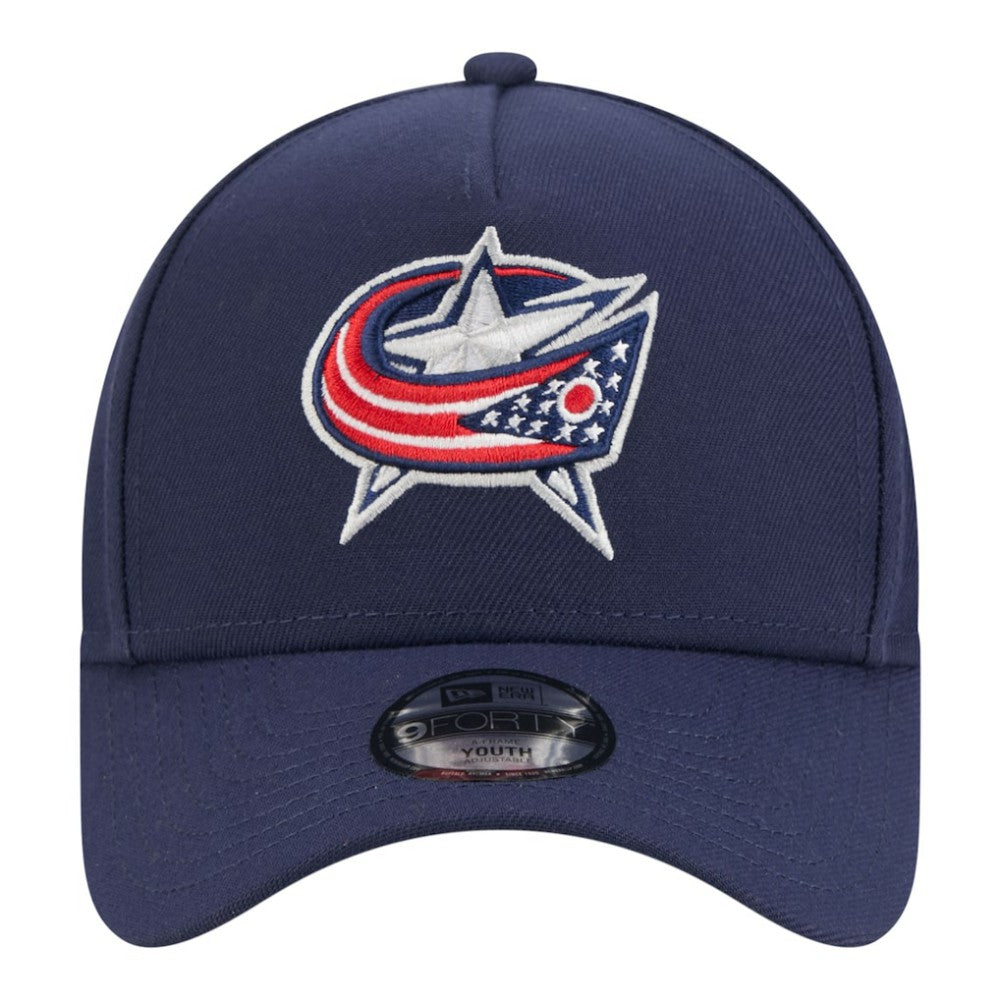 Columbus Blue Jackets New Era Youth 9FORTY A-Frame Adjustable Hat Online