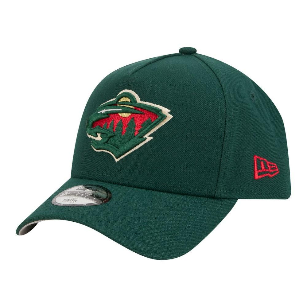 Minnesota Wild New Era Youth 9FORTY A-Frame Adjustable Hat On Sale