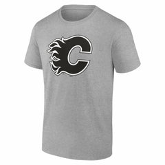 Calgary Flames Big & Tall Personalized Name & Number Monochrome T-Shirt Online