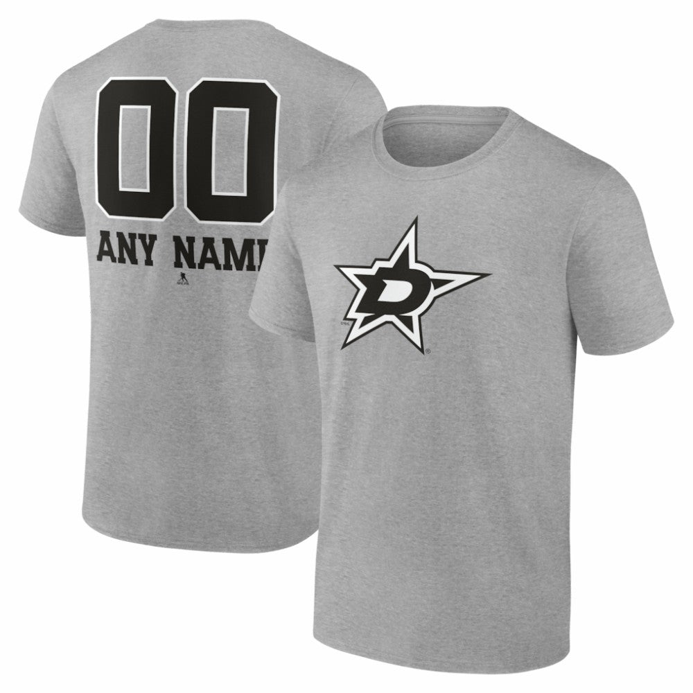 Dallas Stars Big & Tall Personalized Name & Number Monochrome T-Shirt Outlet