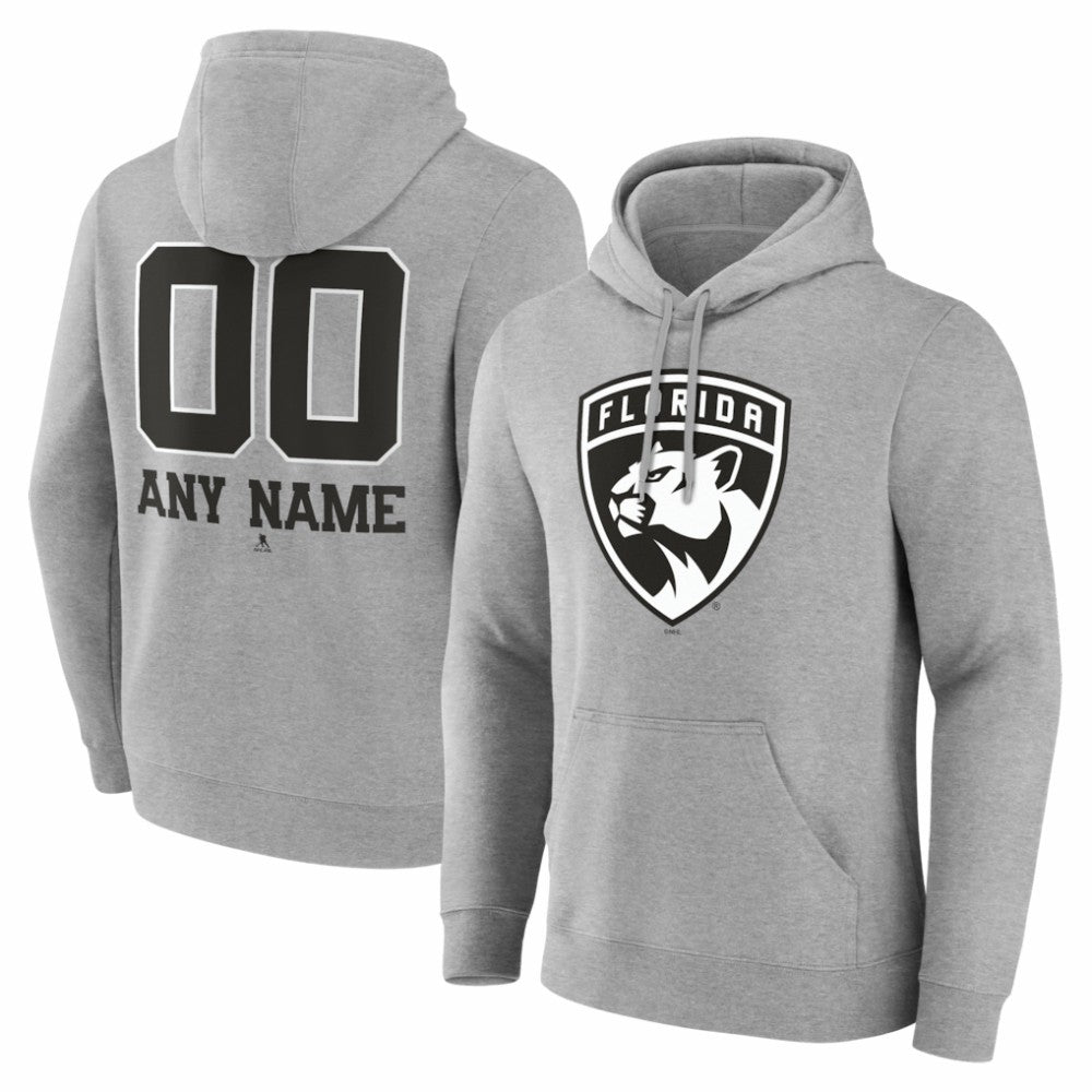 Florida Panthers Big & Tall Personalized Name & Number Monochrome Pullover Hoodie Discount