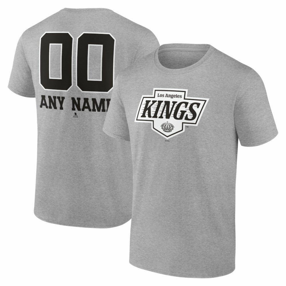 Los Angeles Kings Big & Tall Personalized Name & Number Monochrome T-Shirt Sale