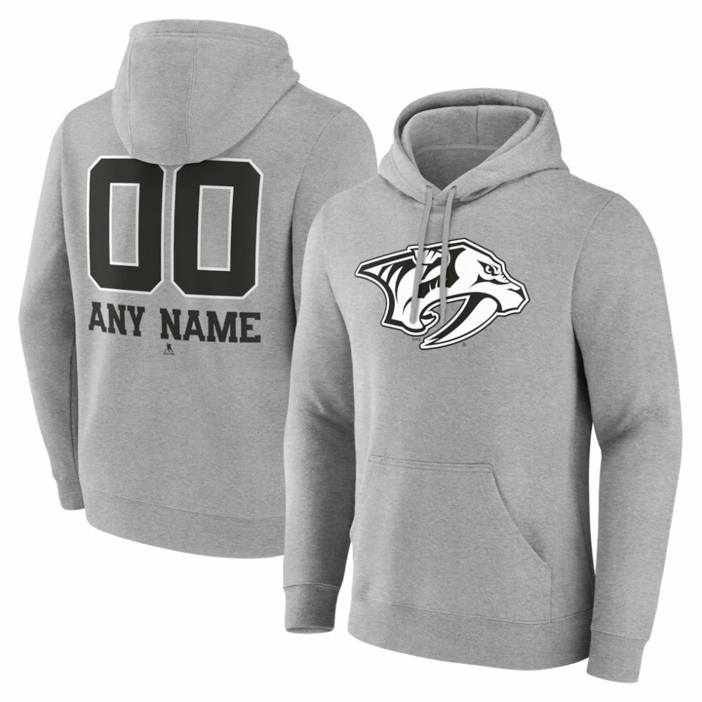 Nashville Predators Big & Tall Personalized Name & Number Monochrome Pullover Hoodie Discount