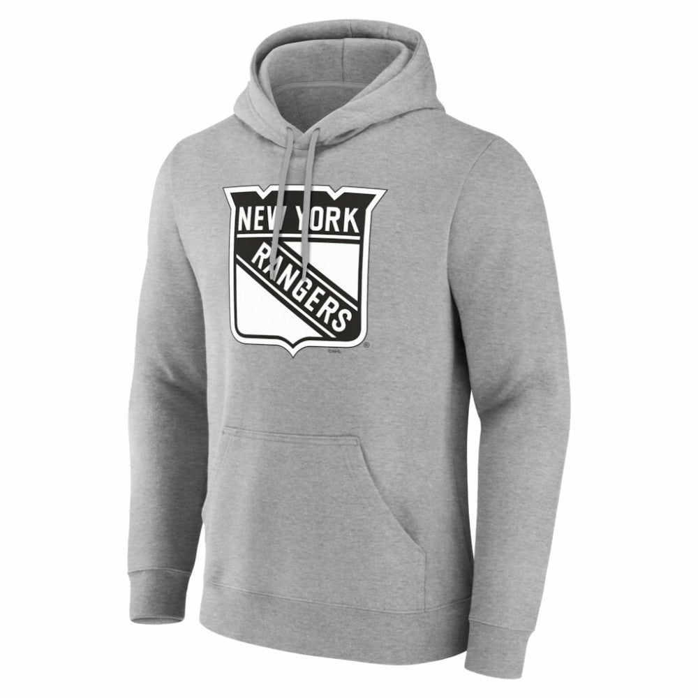 New York Rangers Big & Tall Personalized Name & Number Monochrome Pullover Hoodie On Sale