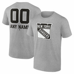 New York Rangers Big & Tall Personalized Name & Number Monochrome T-Shirt Sale