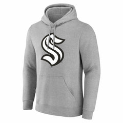 Seattle Kraken Big & Tall Personalized Name & Number Monochrome Pullover Hoodie On Sale