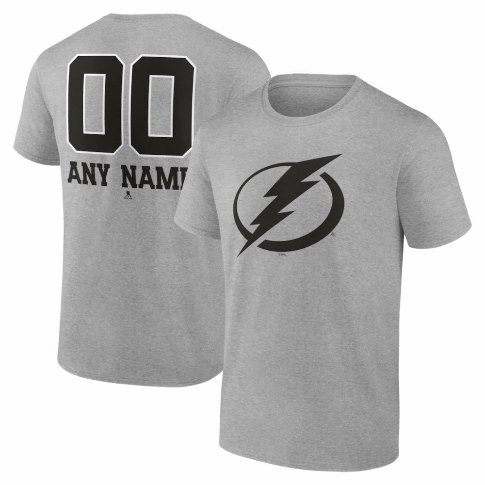 Tampa Bay Lightning Big & Tall Personalized Name & Number Monochrome T-Shirt Discount