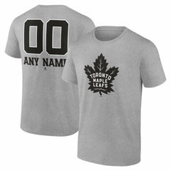 Toronto Maple Leafs Big & Tall Personalized Name & Number Monochrome T-Shirt Online