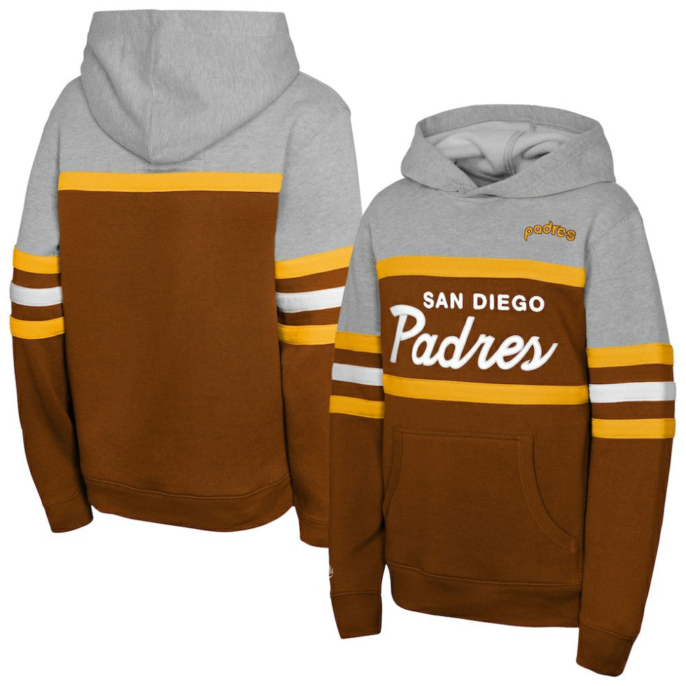 San Diego Padres Mitchell & Ness Youth Cooperstown Head Coach Pullover Hoodie | MLB Outlet