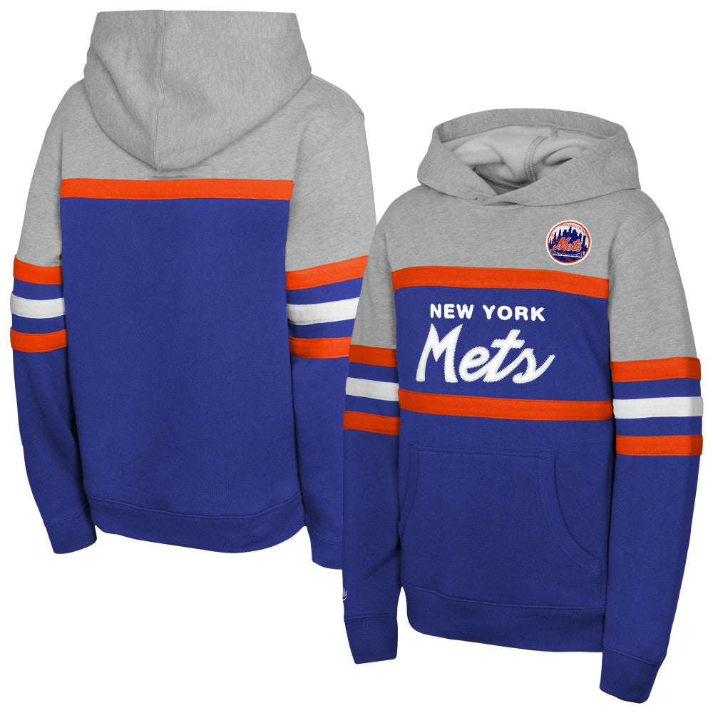 New York Mets Mitchell & Ness Youth Cooperstown Head Coach Pullover Hoodie | MLB Online