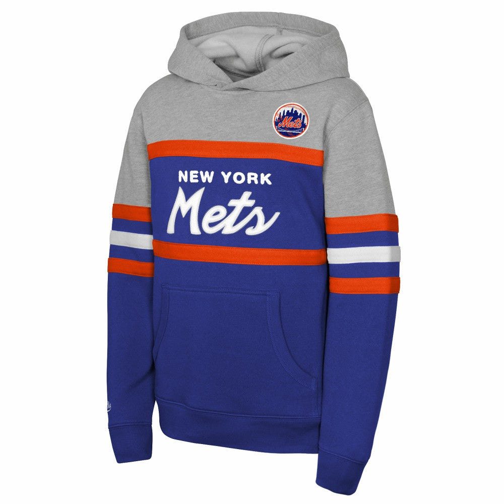 New York Mets Mitchell & Ness Youth Cooperstown Head Coach Pullover Hoodie | MLB Online