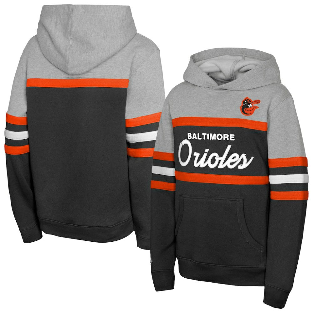 Baltimore Orioles Mitchell & Ness Youth Cooperstown Head Coach Pullover Hoodie | MLB Outlet