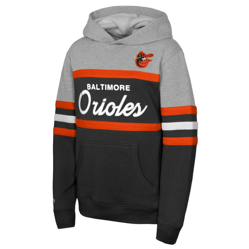 Baltimore Orioles Mitchell & Ness Youth Cooperstown Head Coach Pullover Hoodie | MLB Outlet