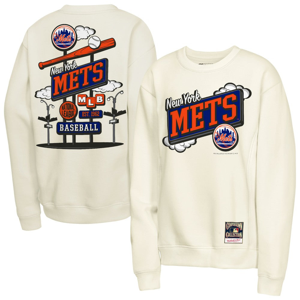 New York Mets Mitchell & Ness Youth Retro Billboard Sweatshirt | MLB Shop