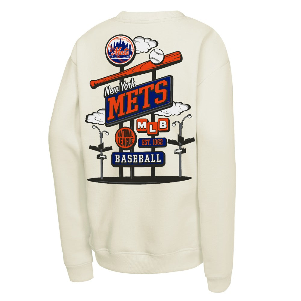 New York Mets Mitchell & Ness Youth Retro Billboard Sweatshirt | MLB Shop