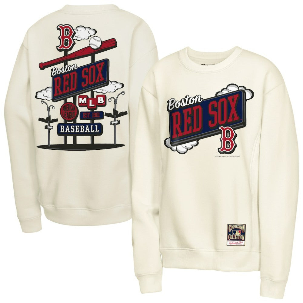 Boston Red Sox Mitchell & Ness Youth Retro Billboard Sweatshirt | MLB On Sale
