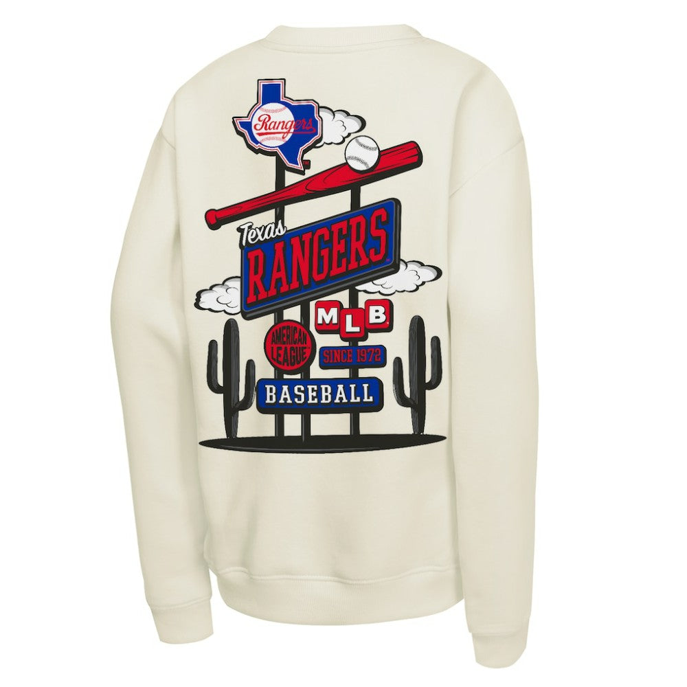 Texas Rangers Mitchell & Ness Youth Retro Billboard Sweatshirt | MLB For sale