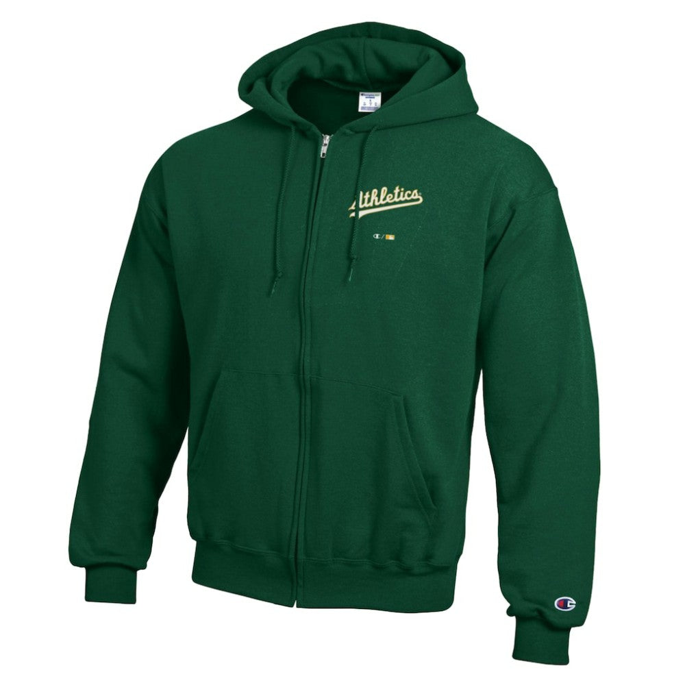 Athletics Champion Eco Powerblend Full-Zip Hoodie | MLB On Sale