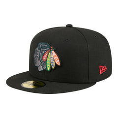 Chicago Blackhawks New Era Color Pop 59FIFTY Fitted Hat For Sale