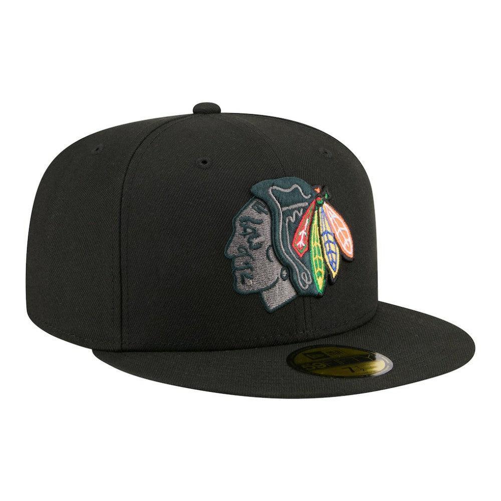 Chicago Blackhawks New Era Color Pop 59FIFTY Fitted Hat For Sale