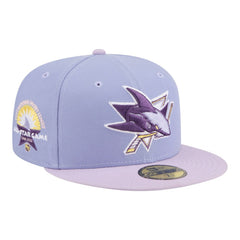 San Jose Sharks New Era Lavender Bloom 59FIFTY Fitted Hat On Sale