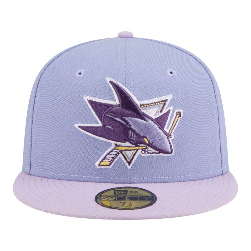 San Jose Sharks New Era Lavender Bloom 59FIFTY Fitted Hat On Sale