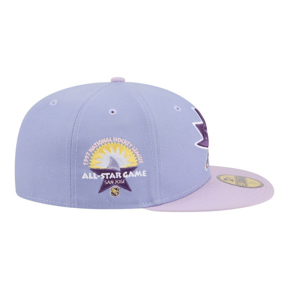 San Jose Sharks New Era Lavender Bloom 59FIFTY Fitted Hat On Sale