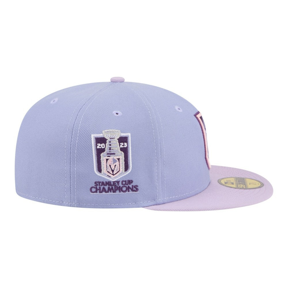 Vegas Golden Knights New Era Lavender Bloom 59FIFTY Fitted Hat Outlet
