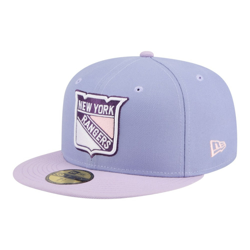New York Rangers New Era Lavender Bloom 59FIFTY Fitted Hat Outlet