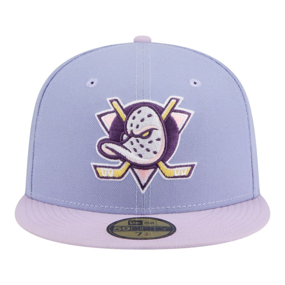 Anaheim Ducks New Era Lavender Bloom 59FIFTY Fitted Hat For Sale