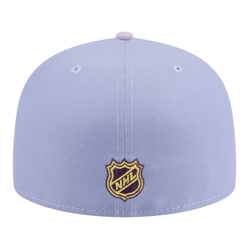 Chicago Blackhawks New Era Lavender Bloom 59FIFTY Fitted Hat Outlet