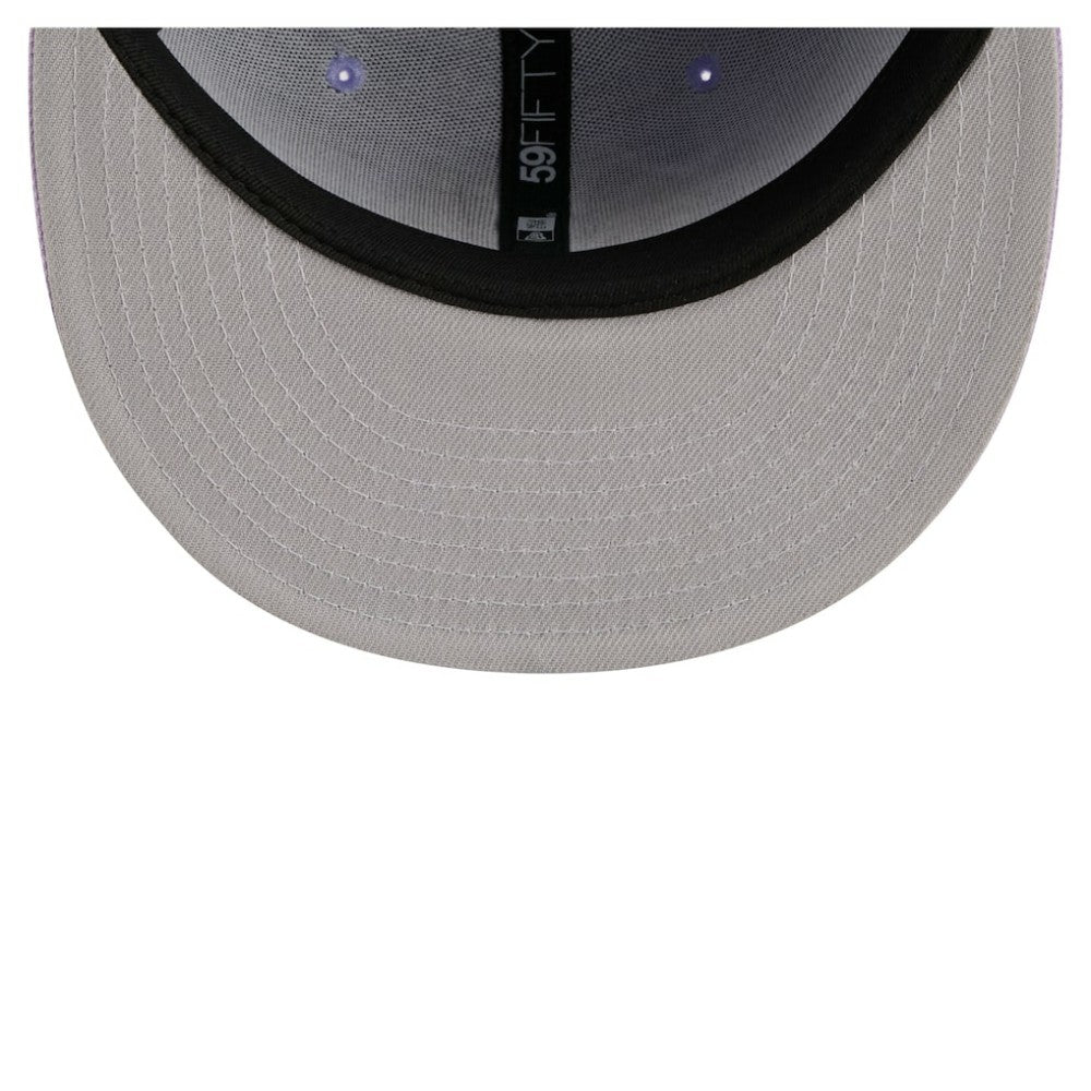 Chicago Blackhawks New Era Lavender Bloom 59FIFTY Fitted Hat Outlet