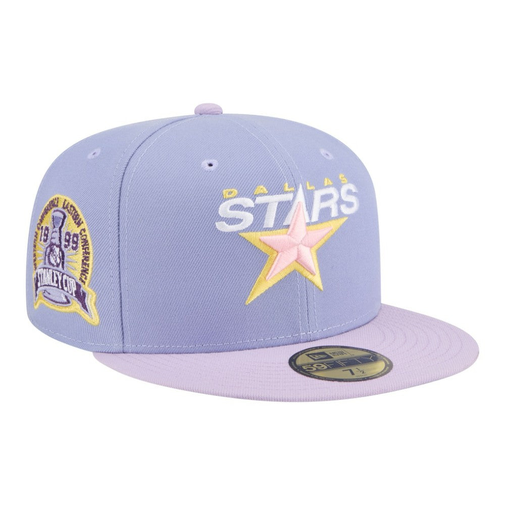 Dallas Stars New Era Lavender Bloom 59FIFTY Fitted Hat For Sale