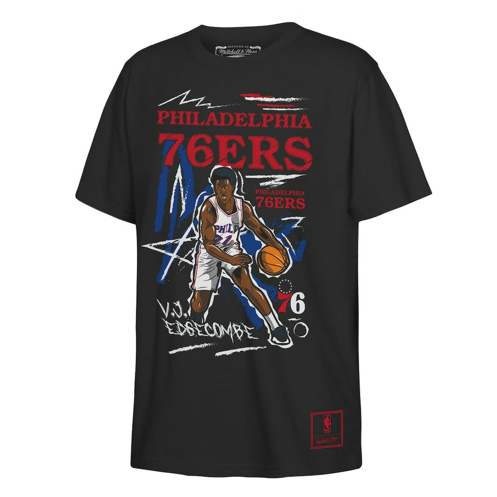 VJ Edgecombe Philadelphia 76ers Outerstuff Youth Chalked Up Player Name & Number T-Shirt Outlet