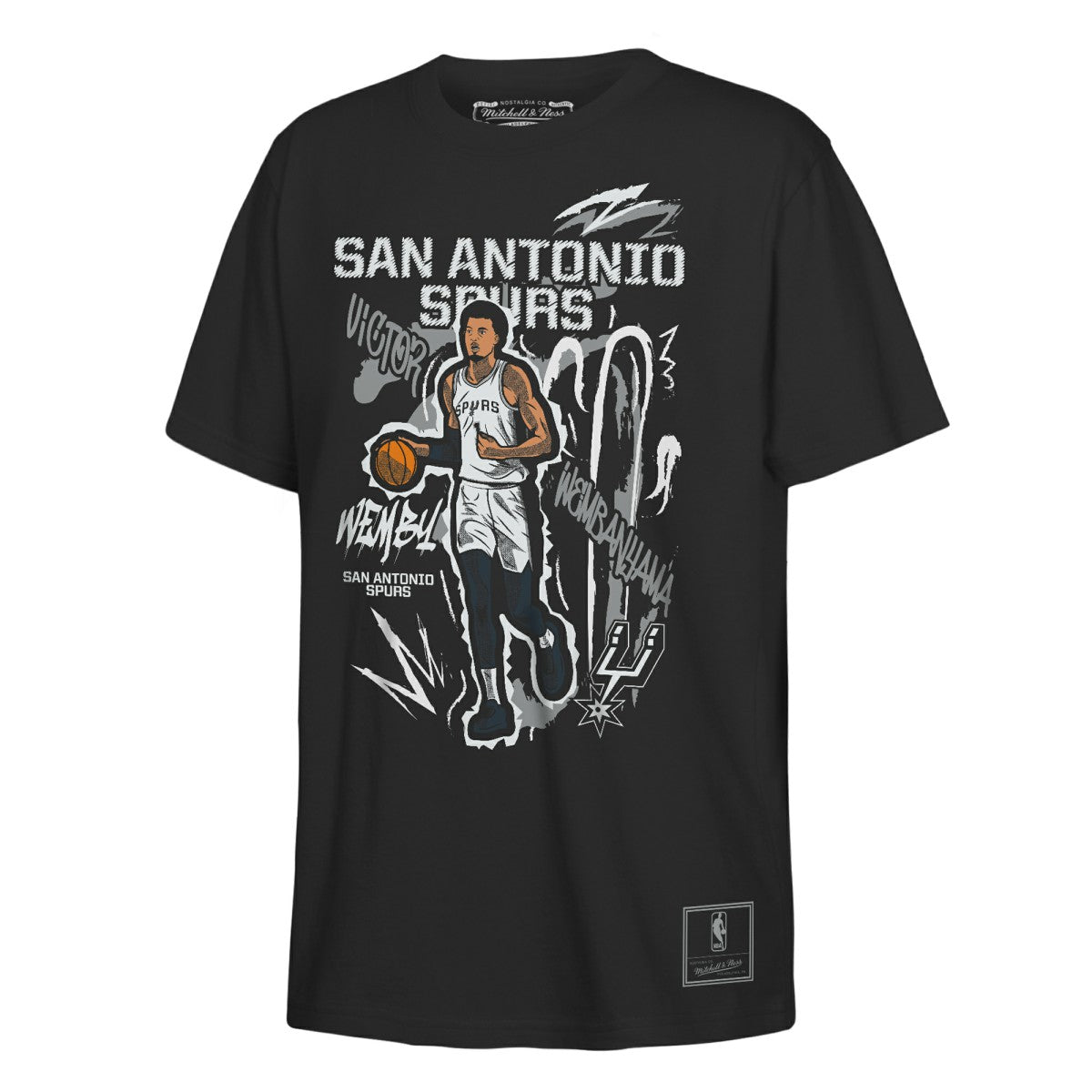 Victor Wembanyama San Antonio Spurs Outerstuff Youth Chalked Up Player Name & Number T-Shirt Discount