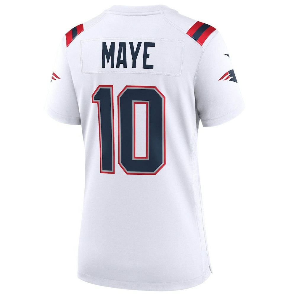 New England Patriots Nike Drake Maye  Women's Super Bowl LX Patch Game Jersey