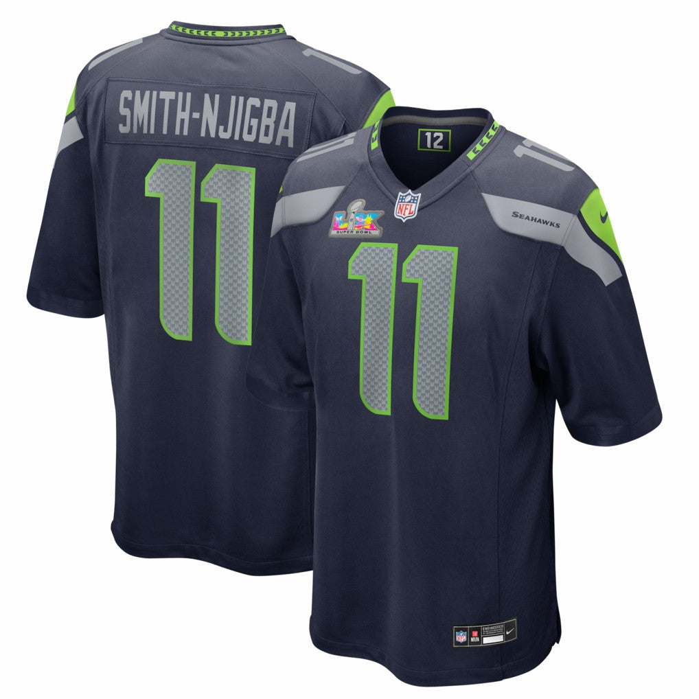 Seattle Seahawks Nike Jaxon Smith-Njigba  Super Bowl LX Patch Game Jersey