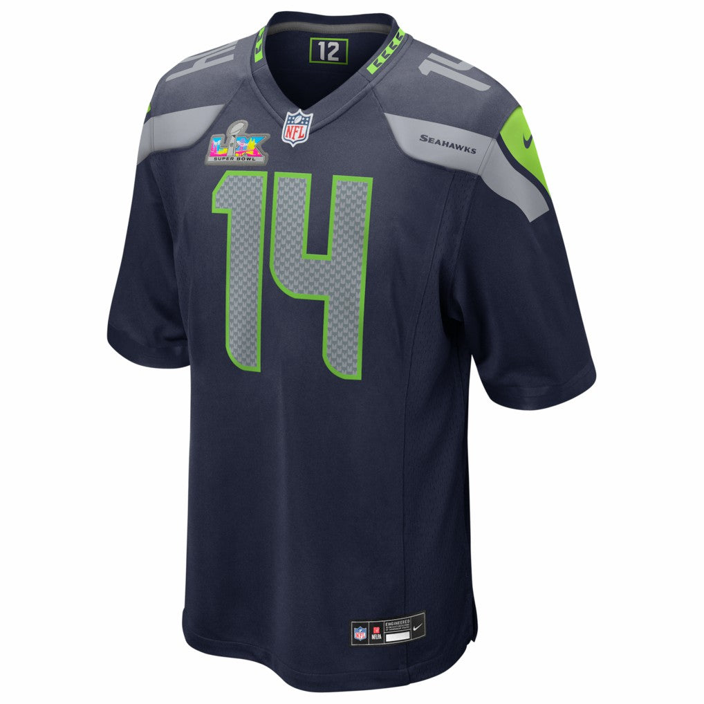 Seattle Seahawks Nike Sam Darnold  Super Bowl LX Patch Game Jersey