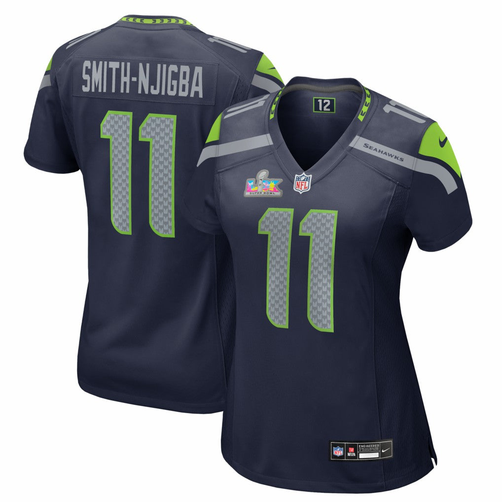 Seattle Seahawks Nike Jaxon Smith-Njigba  Women's Super Bowl LX Patch Game Jersey