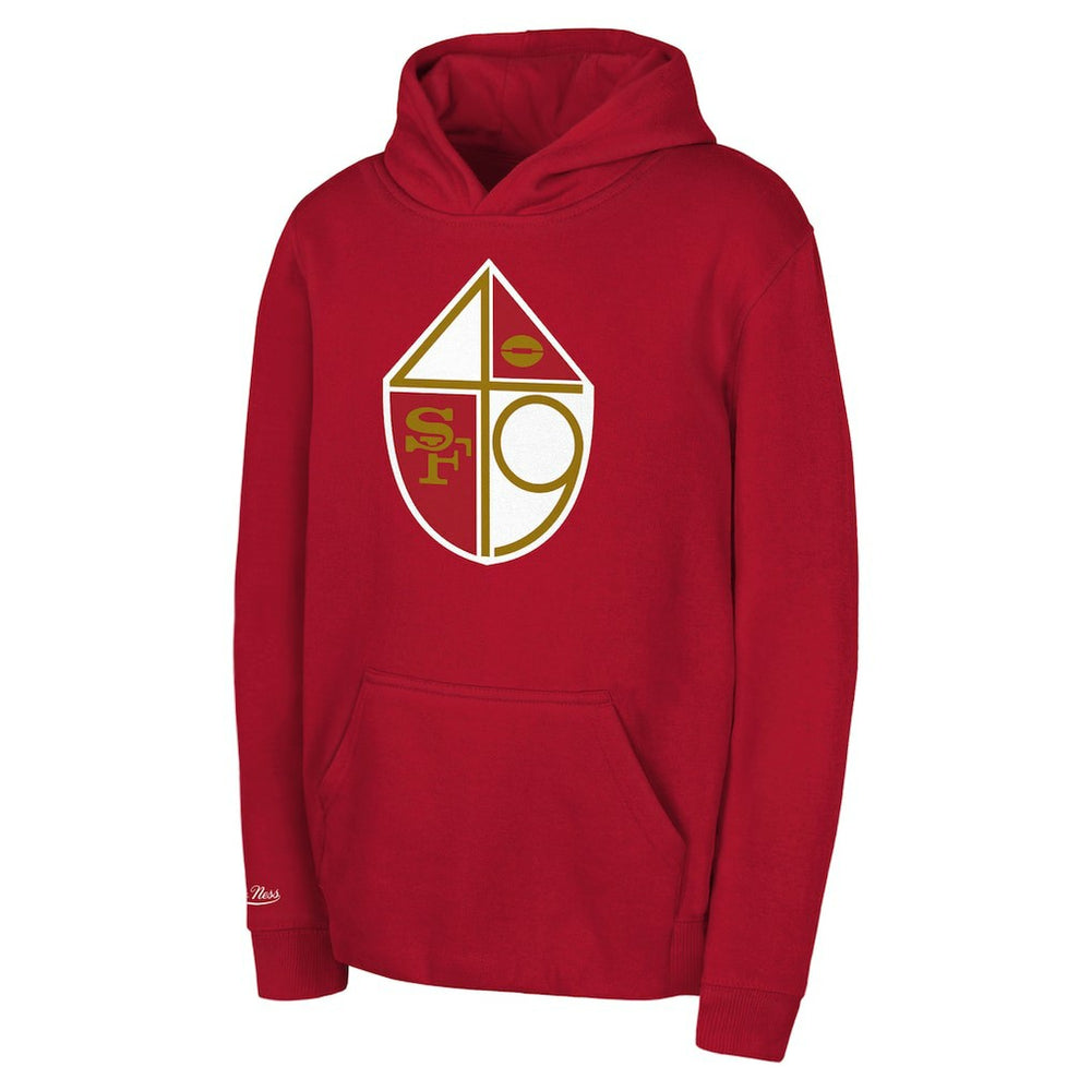 San Francisco 49ers Mitchell & Ness Youth Retro Logo Retro Logo Hoodie