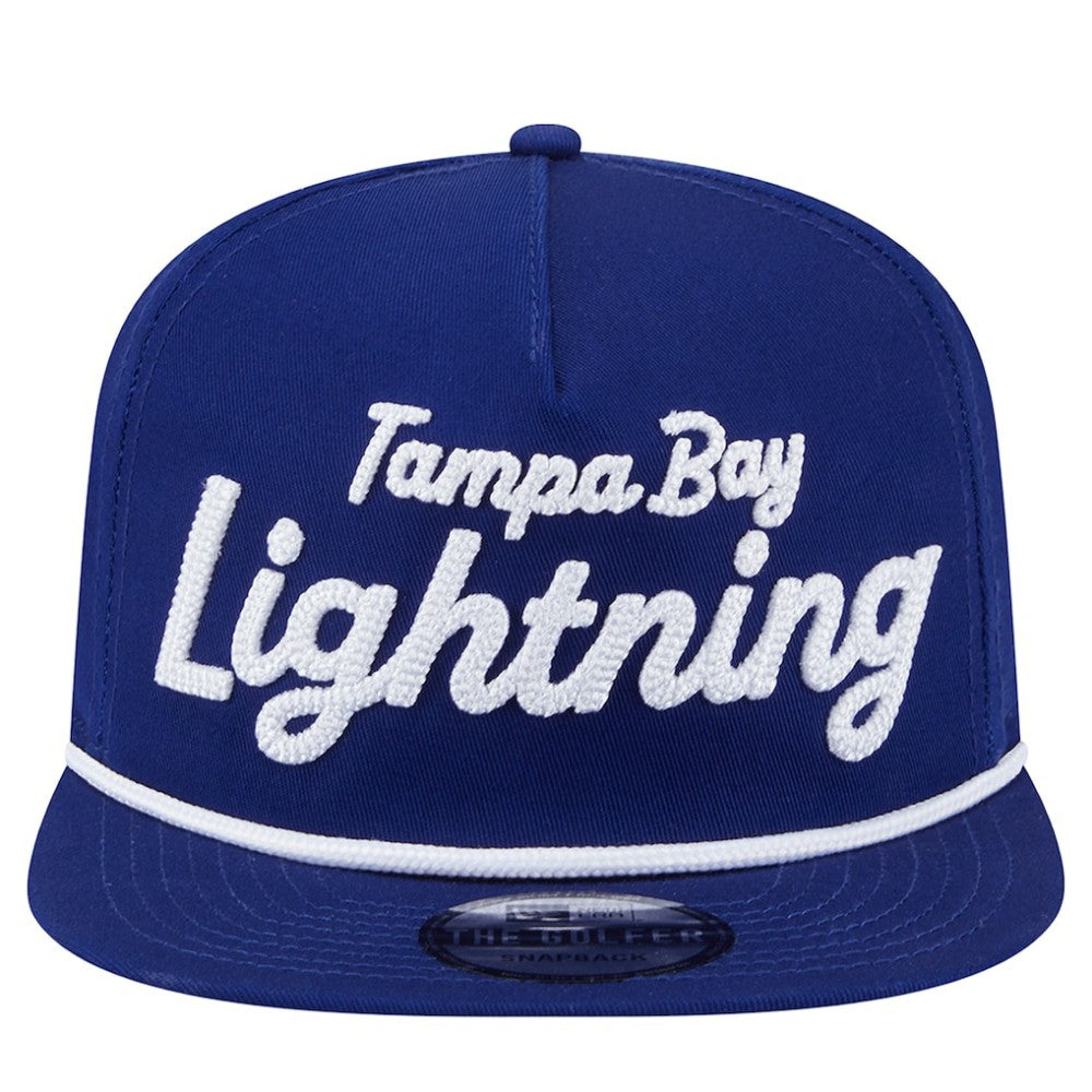 Tampa Bay Lightning New Era Team Text Golfer Adjustable Hat Discount
