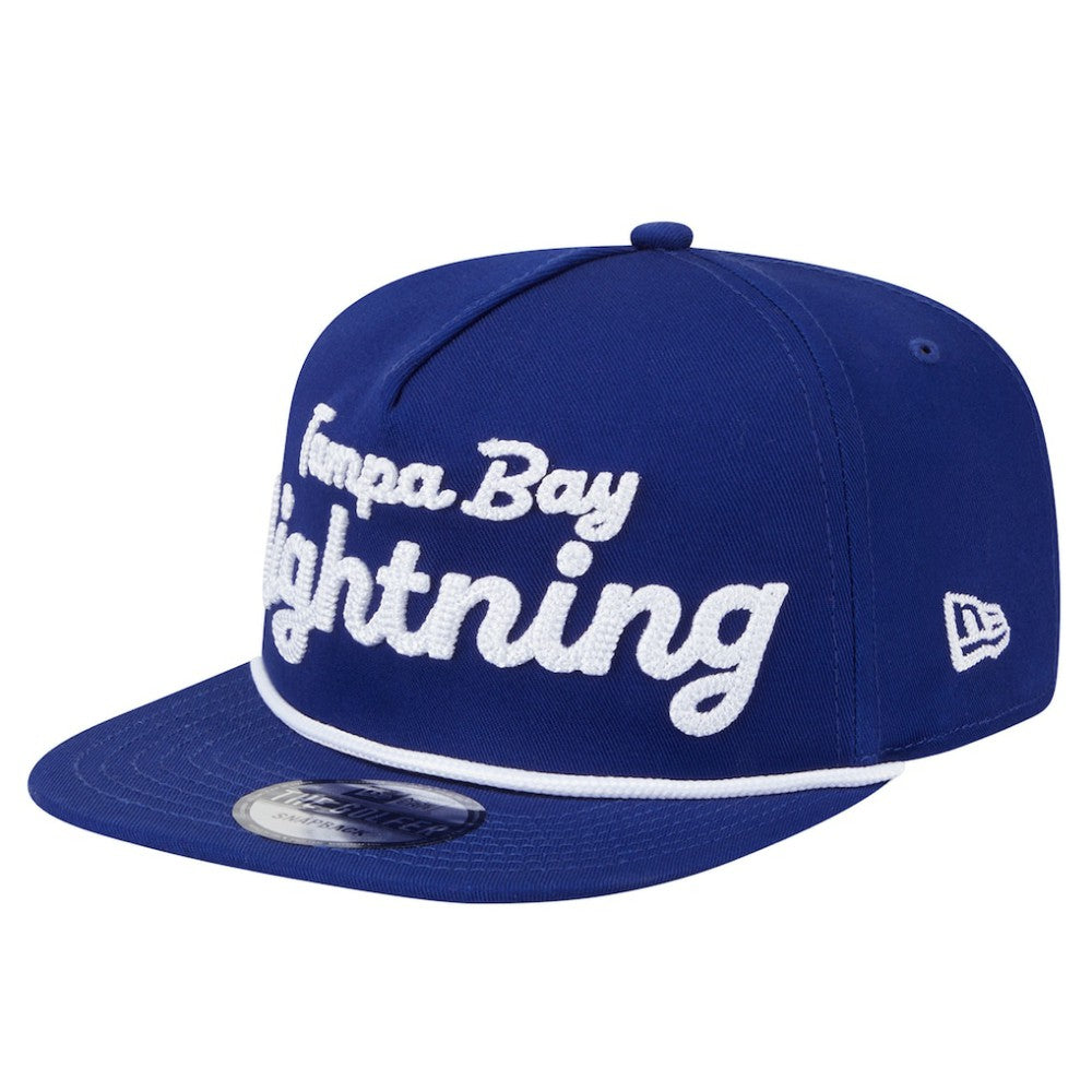 Tampa Bay Lightning New Era Team Text Golfer Adjustable Hat Discount