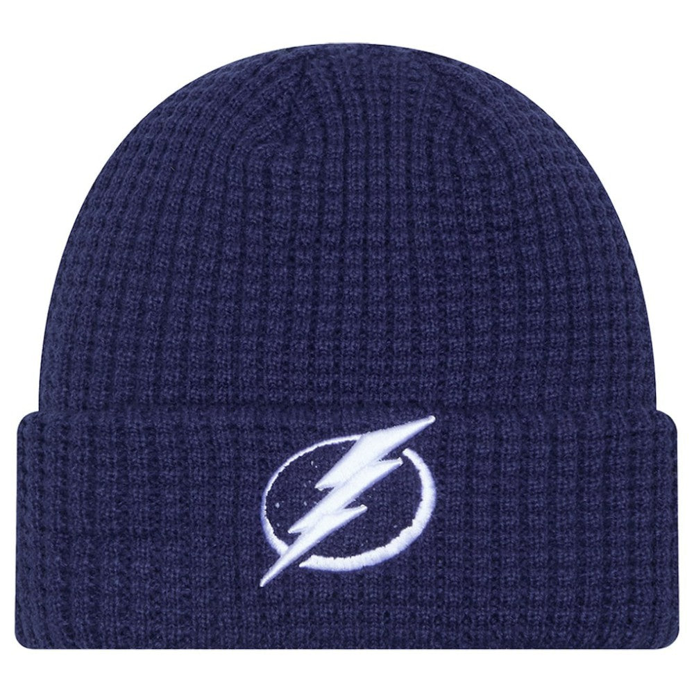Tampa Bay Lightning New Era Waffle Cuffed Knit Hat Online